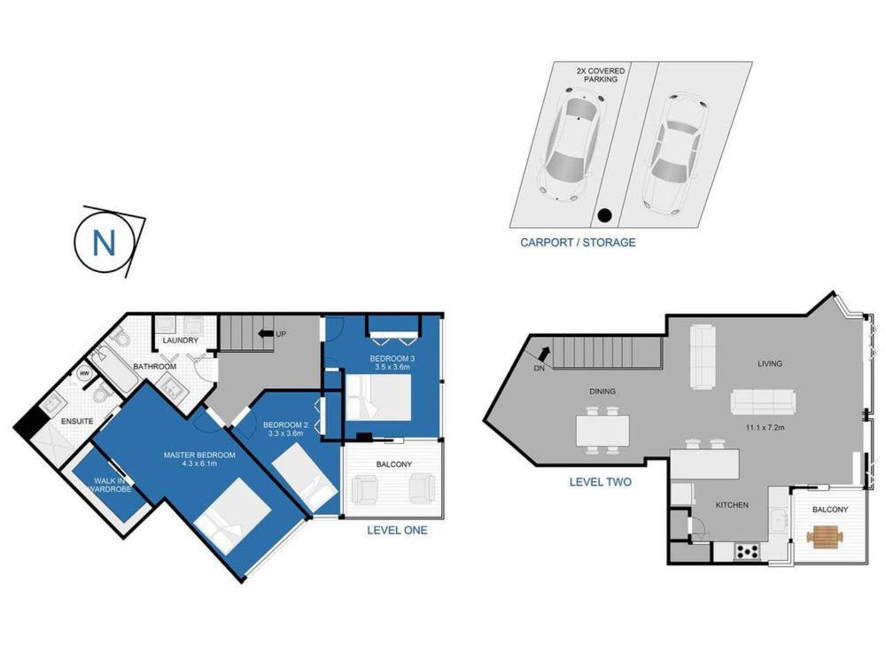 奥克兰Split Level 125Sqm Sub Penthouse公寓 外观 照片